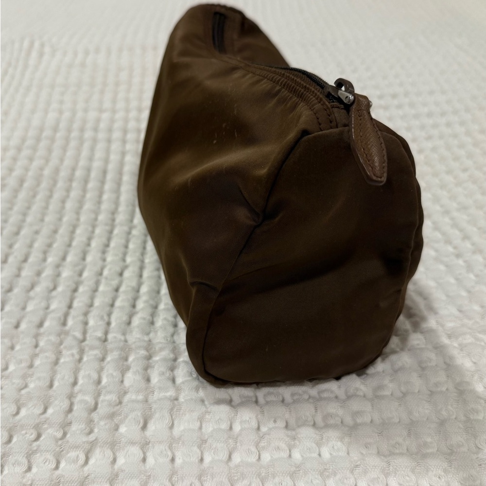 Prada Brown Nylon Makeup Bag - Picture 5 of 8
